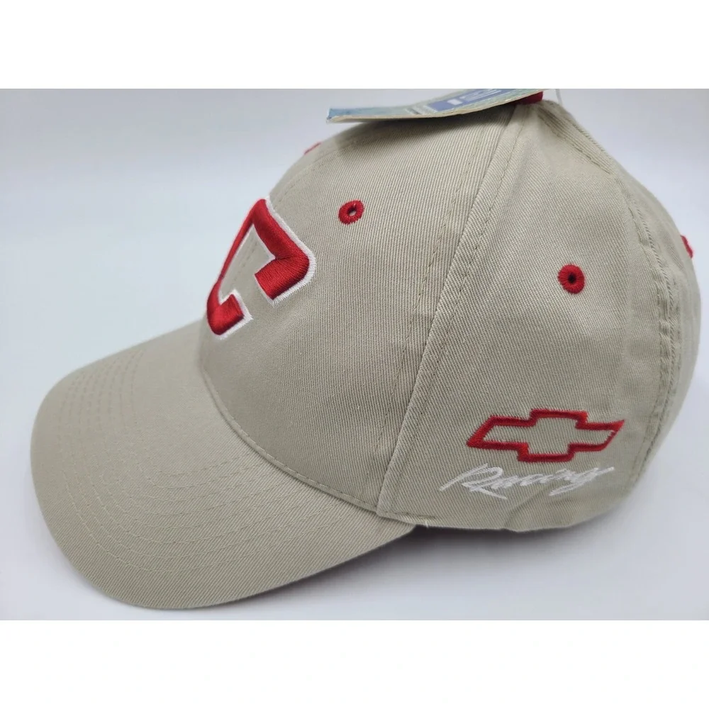 Vintage Chevy Racing NASCAR Drew Pearson Distressed Adjustable Hat Cap Chevrolet